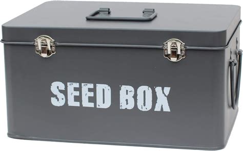 large metal seed box|Seed Storage: The Best Way to Store & Organize Garden.